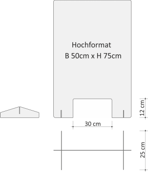 Husten und Niesschutz Display